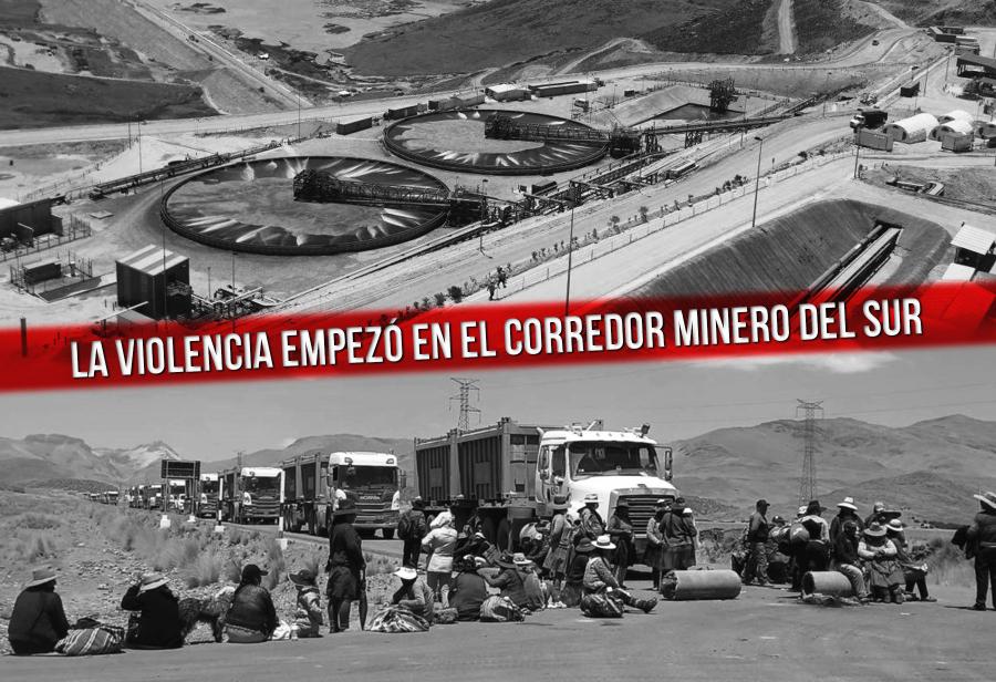 La violencia empezó en el corredor minero del sur. ¡Terminemos con ella!