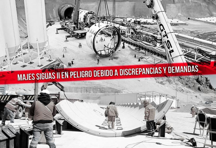 Majes Siguas II en peligro debido a discrepancias y demandas