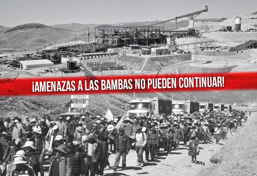 ¡Amenazas a Las Bambas no pueden continuar!