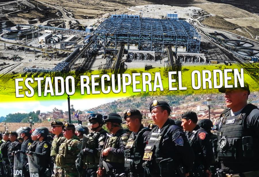 Estado recupera el orden y Las Bambas sigue operando