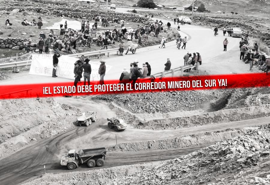 ¡El Estado debe proteger el corredor minero del sur ya!