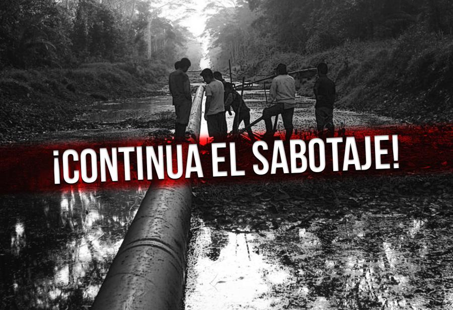 Sabotaje contra producción petrolera