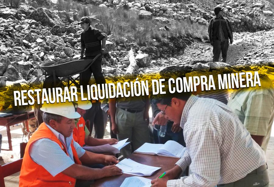 Restaurar liquidación de compra minera