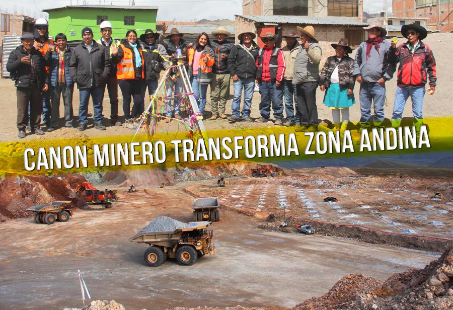 Canon minero transforma zona andina