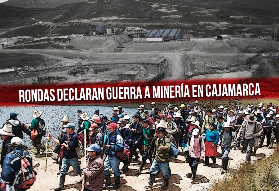 Rondas declaran guerra a minería en Cajamarca