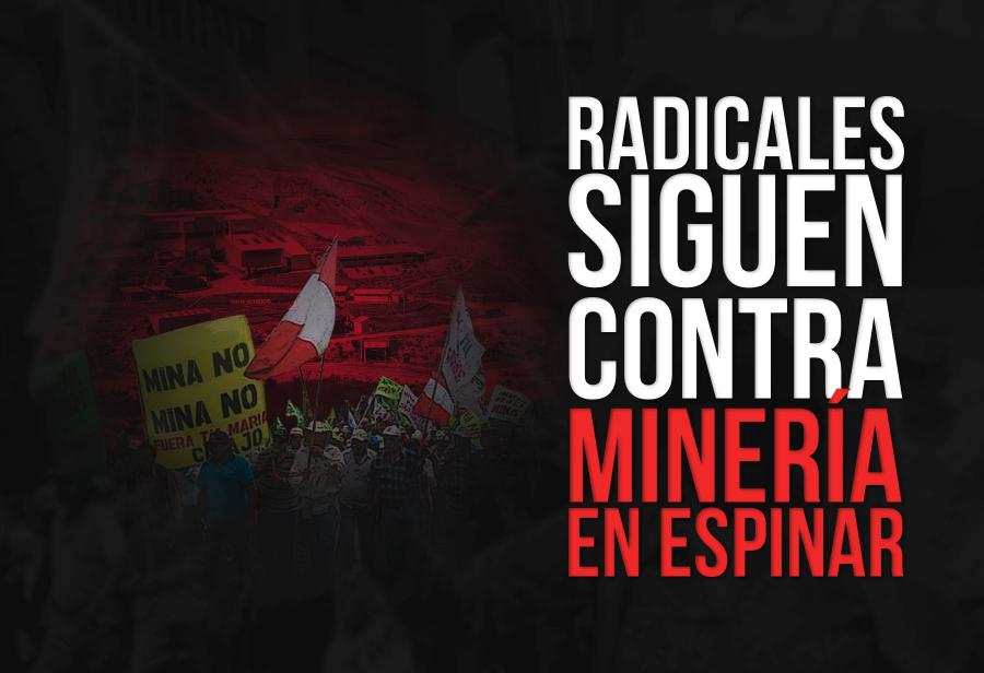 Radicales siguen contra minería en Espinar