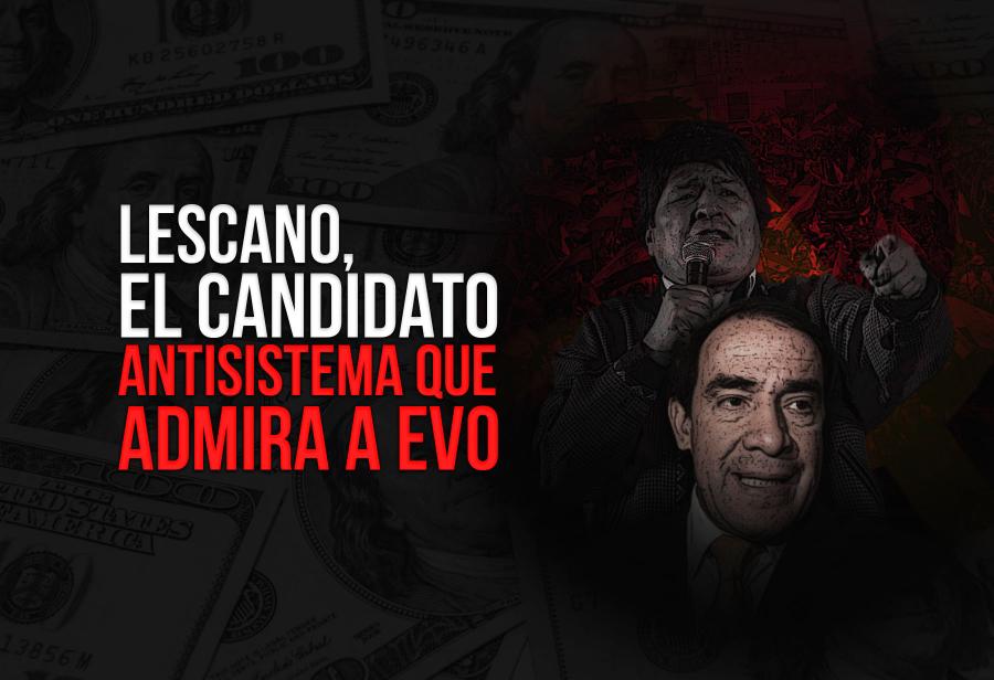 Lescano, el candidato antisistema que admira a Evo