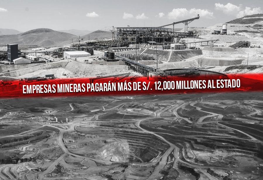 Empresas mineras pagarán más de S/ 12,000 millones al Estado