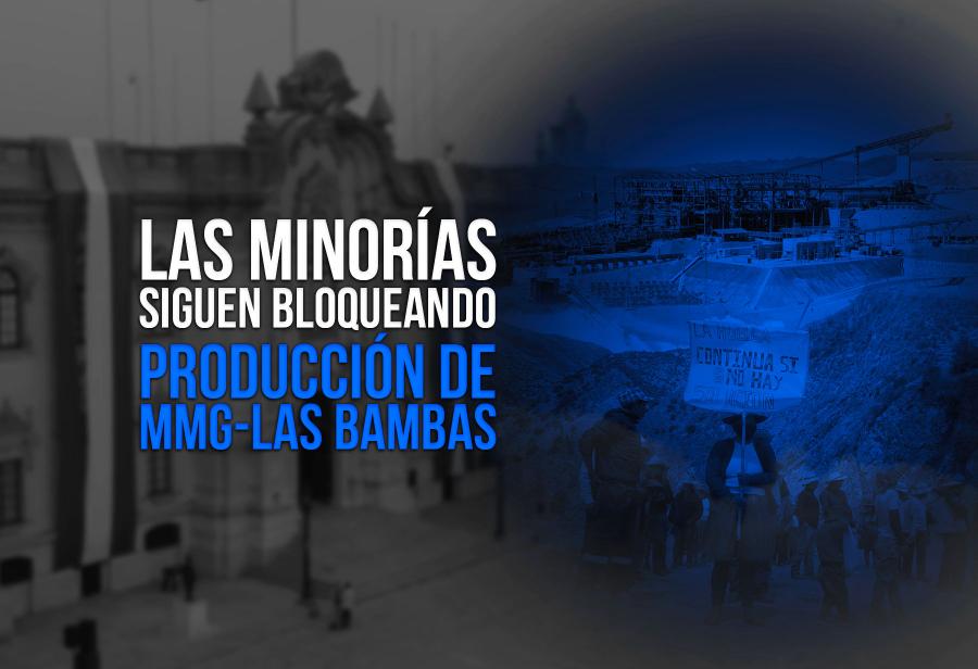 Las minorías siguen bloqueando producción de MMG-Las Bambas