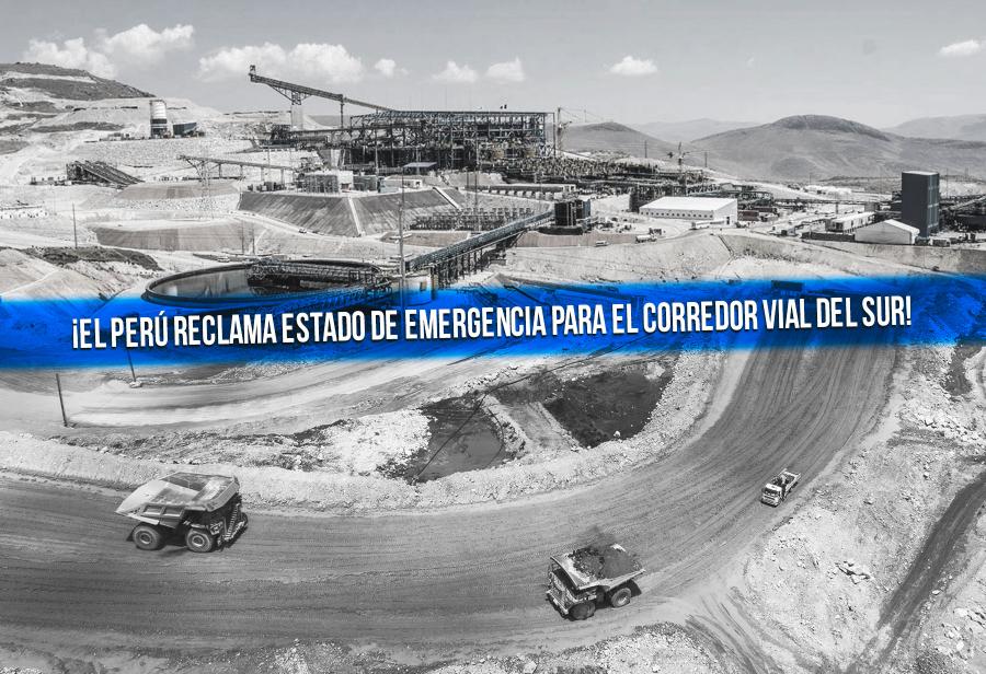 ¡El Perú reclama estado de emergencia para el corredor vial del sur!