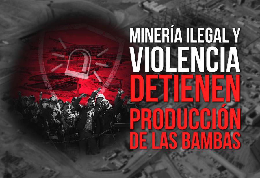 Minería ilegal y violencia detienen producción de Las Bambas