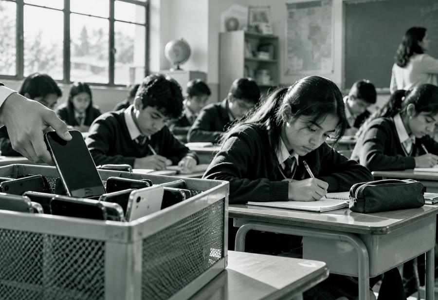 La batalla por aulas sin distracci&oacute;n de celulares