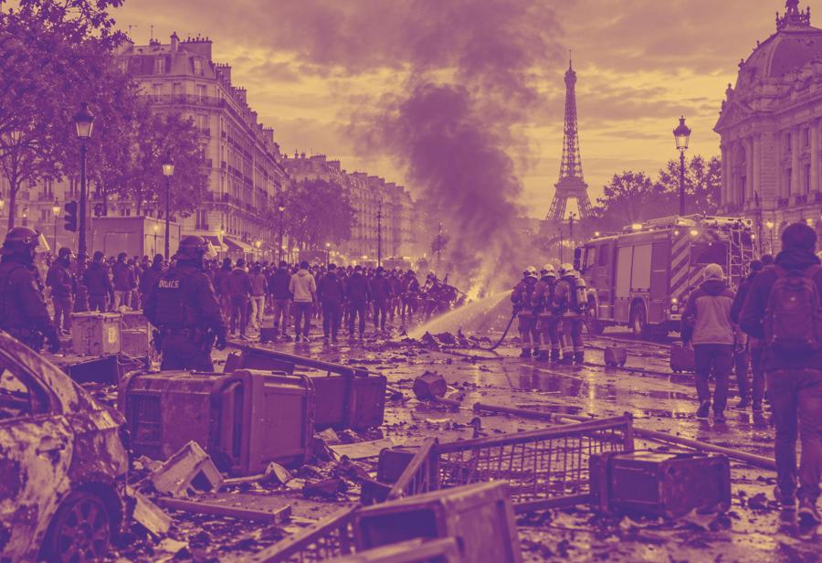 &iexcl;Francia al borde de la guerra civil!
