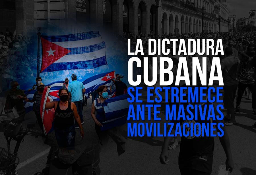 La dictadura cubana se estremece ante masivas movilizaciones