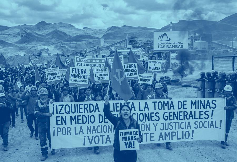 &iexcl;La izquierda alienta la toma de minas en medio de elecciones generales!