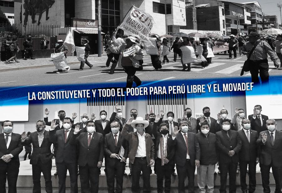 La constituyente y todo el poder para Perú Libre y el Movadef