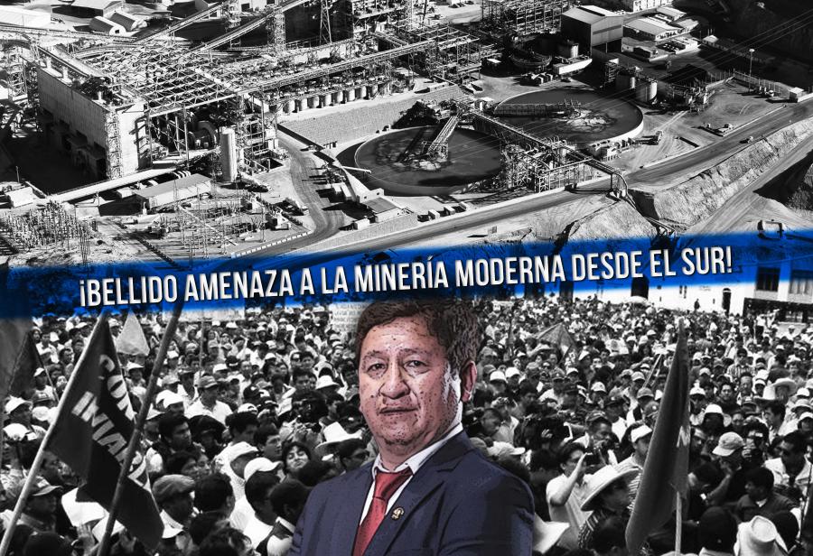 ¡Bellido amenaza a la minería moderna desde el sur!