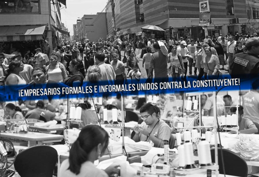 ¡Empresarios formales e informales unidos contra la constituyente!