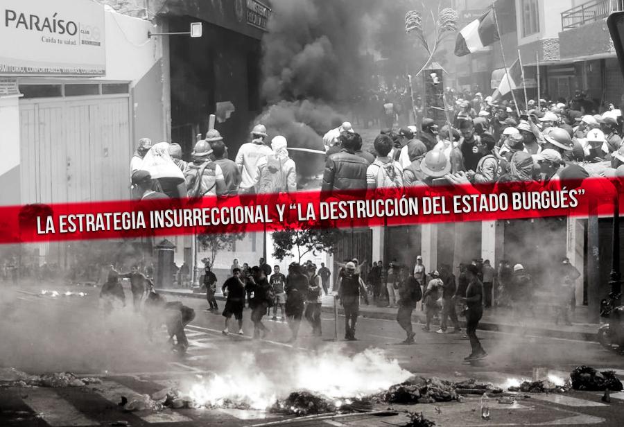 La estrategia insurreccional y “la destrucción del estado burgués”