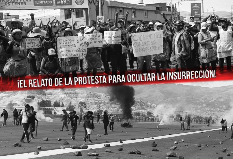 ¡El relato de la protesta para ocultar la insurrección!