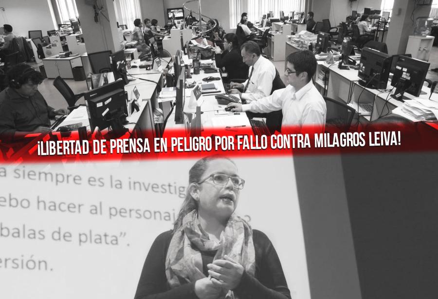 ¡Libertad de prensa en peligro por fallo contra Milagros Leiva!