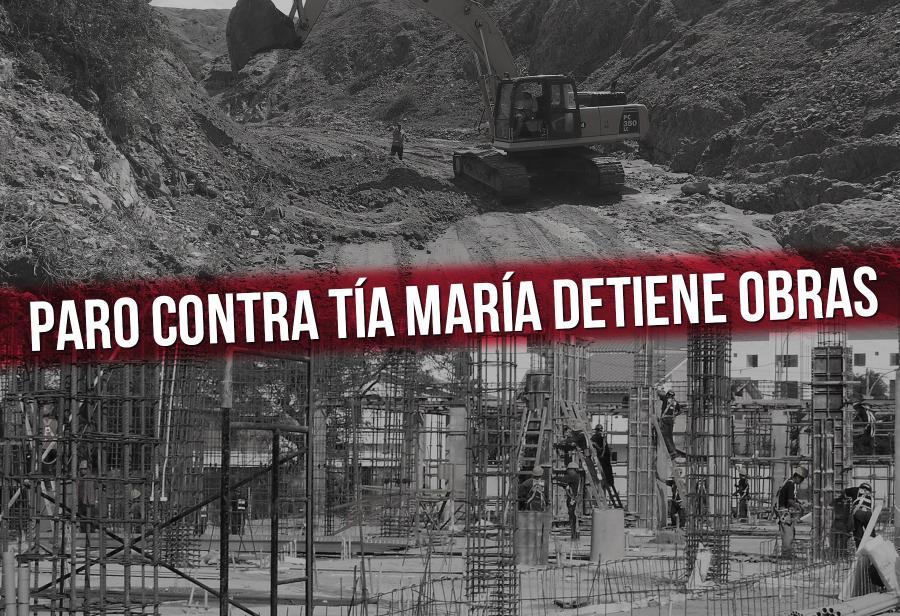 Paro contra Tía María detiene obras