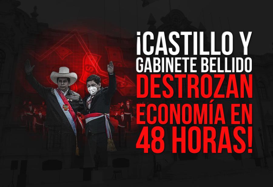 ¡Castillo y Gabinete Bellido destrozan economía en 48 horas!
