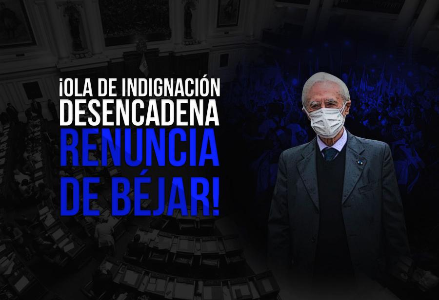 ¡Ola de indignación desencadena renuncia de Béjar!