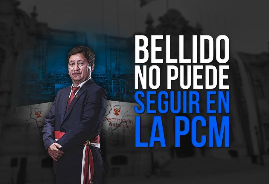 Bellido no puede seguir en la PCM 