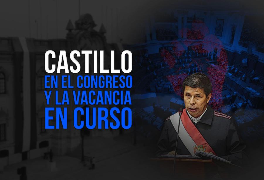 Castillo en el Congreso y la vacancia en curso