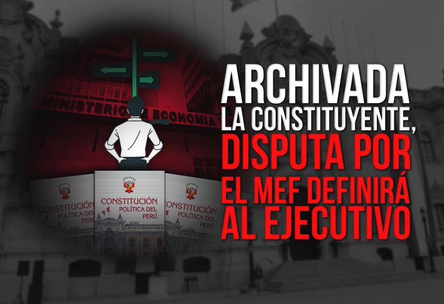 Archivada la constituyente, disputa por el MEF definirá al Ejecutivo