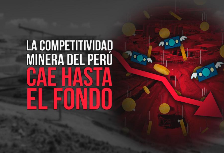 La competitividad minera del Perú cae hasta el fondo