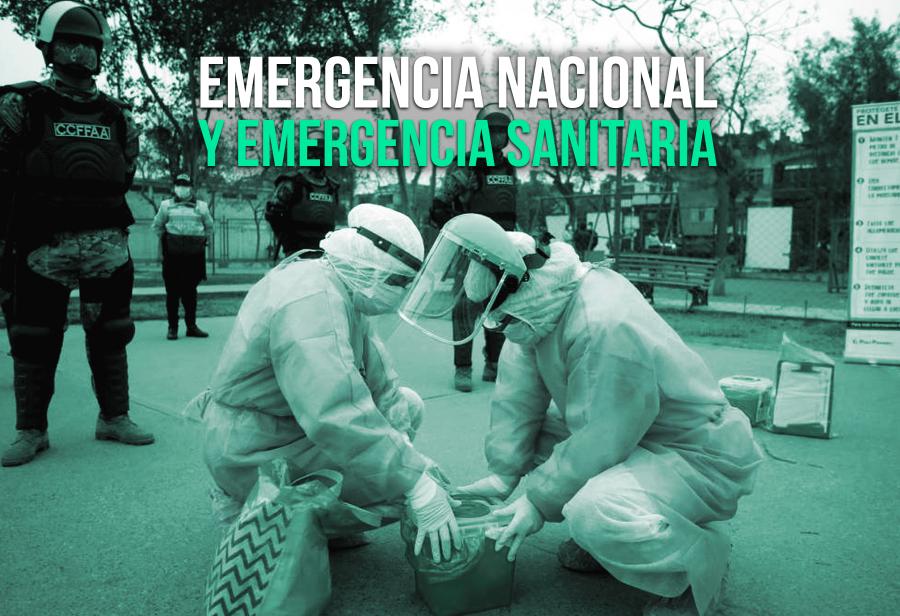 Emergencia nacional y emergencia sanitaria