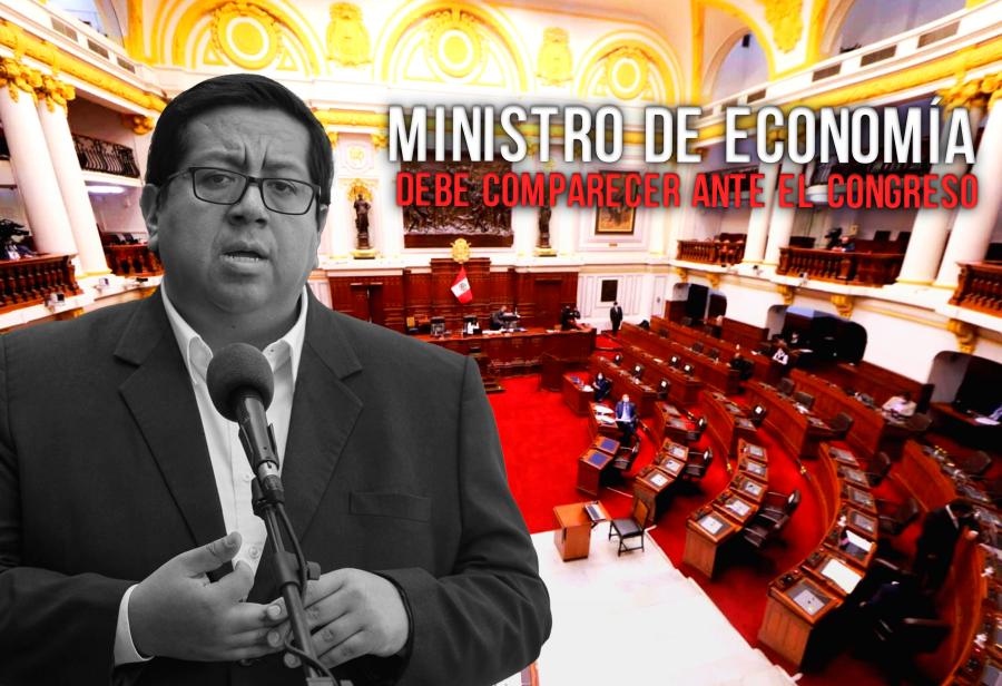 Ministro de Economía debe comparecer ante el Congreso