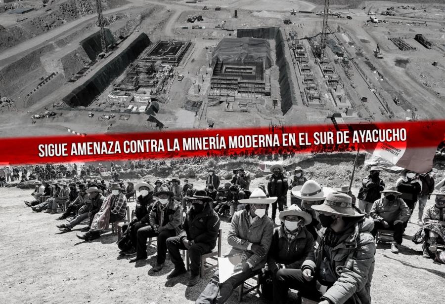 Sigue amenaza contra la minería moderna en el sur de Ayacucho