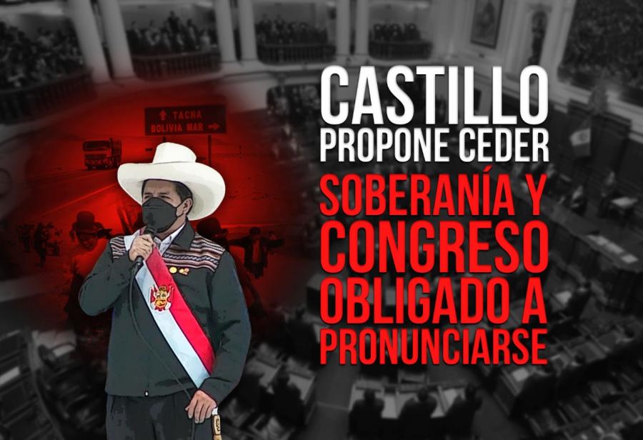 Castillo propone ceder soberanía y Congreso obligado a pronunciarse