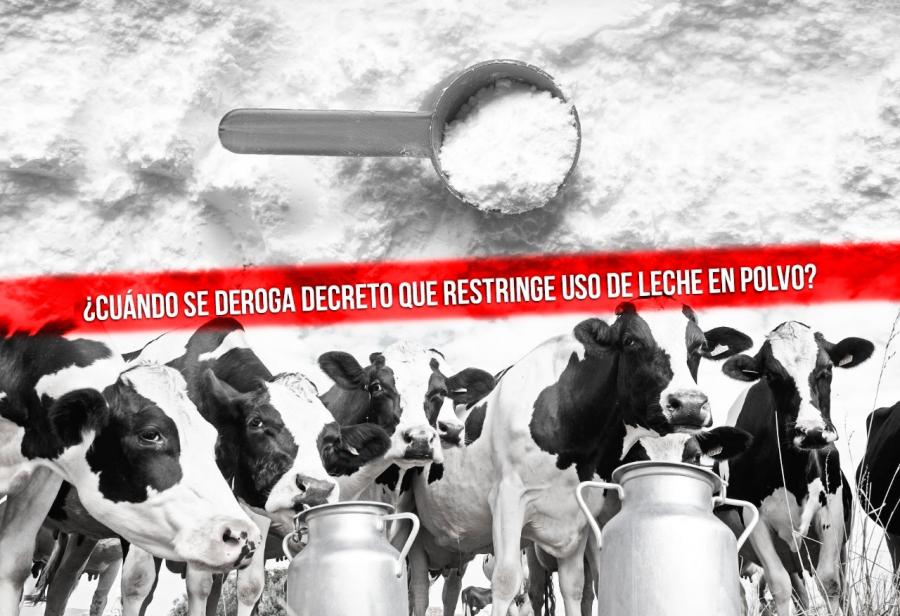 ¿Cuándo se deroga decreto que restringe uso de leche en polvo?