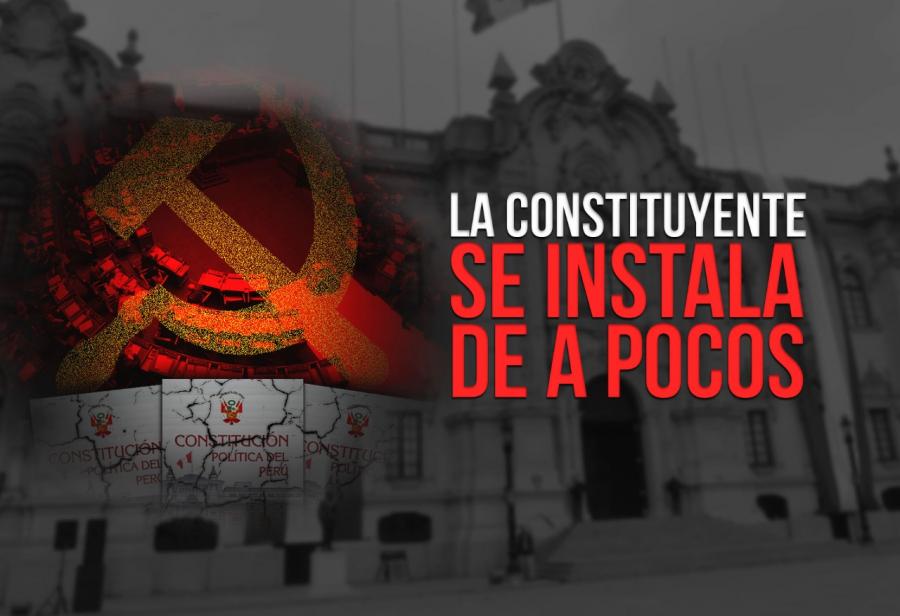 La constituyente se instala de a pocos